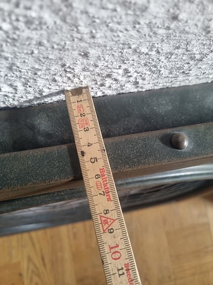 Stor väggklocka industristil metall 61 cm