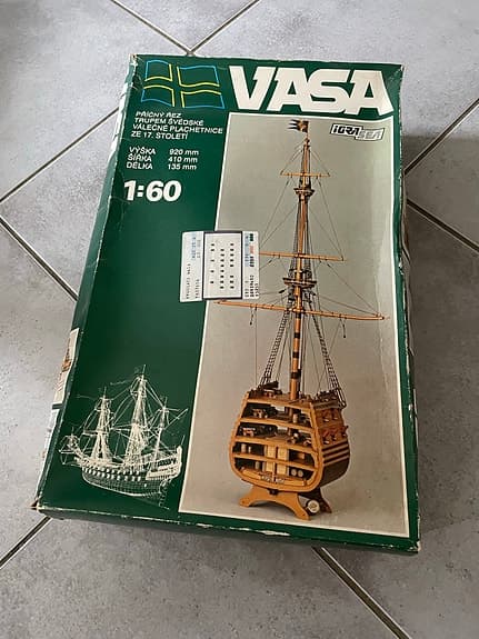 Vasa modellfartyg byggsats 1:60