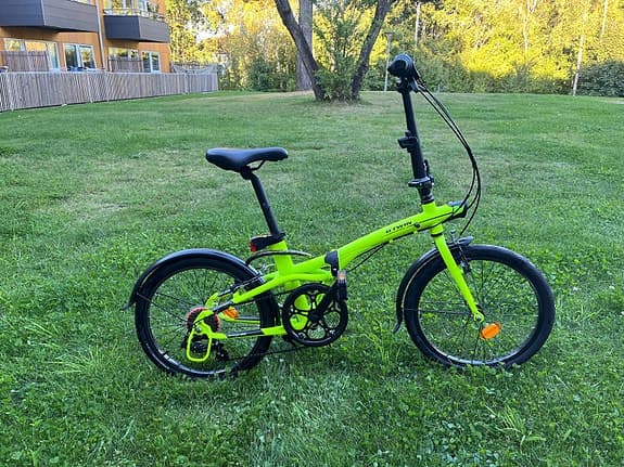 BTWIN 7-växlad hopfällbar cykel, enkel, praktisk och lätt att transportera