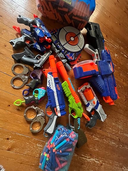 Nerf leksaksvapen set
