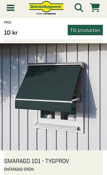 Fönstermarkiser samt rullgardiner
