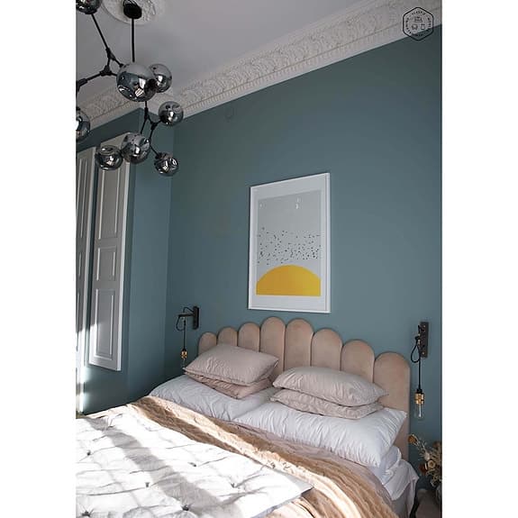 Art Sänggavel Sammet Beige 180cm