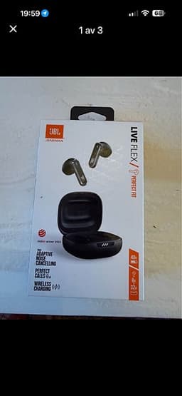 JBL Live Flex true wireless hörlurar svart
