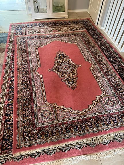2 äkta handknutna persiska mattor – 300x200 & 218x150 cm (paketpris 4000 kr)