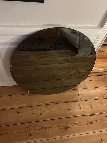 House Doctor rund spegel Grå