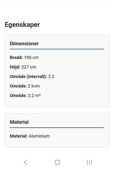 Växthus aluminium 190x227 cm