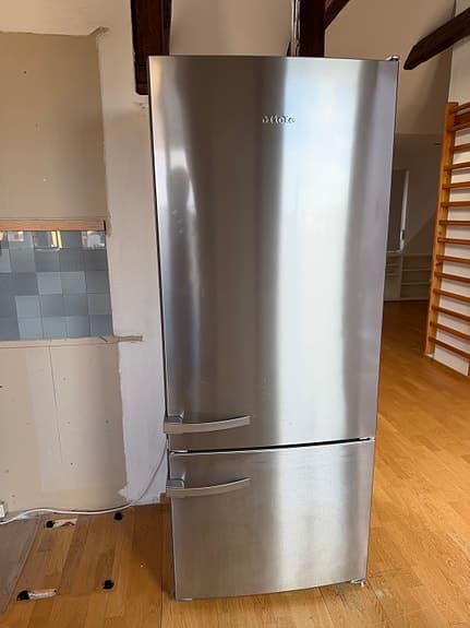 Miele kombiskåp kyl och frys rostfritt stål