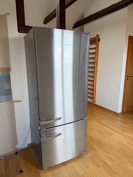 Miele kombiskåp kyl och frys rostfritt stål