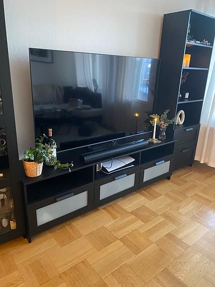 Svart IKEA BRIMNES TV-möbel & förvaring – nyskick