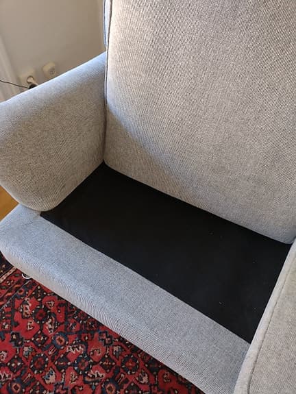 Soffa 3-sits  Howard ,grå tyg