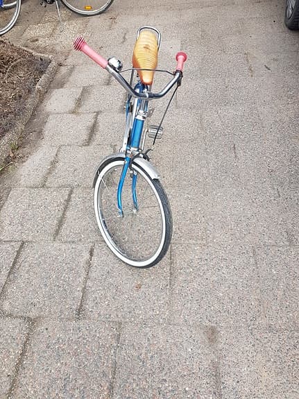 retro barncykel 20" blå