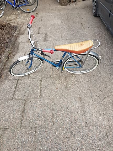 retro barncykel 20" blå