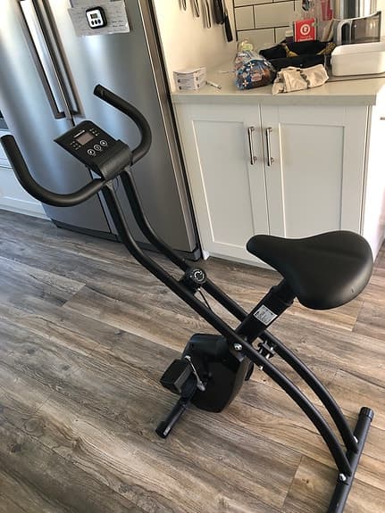 Yosemite motionscykel med träningsdator svart