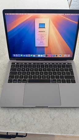 MacBook Pro 13" 2018 – Touch Bar, Quad-Core i5, 8GB RAM, 256GB SSD