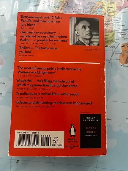 Jordan B. Peterson 12 Rules for Life bok psykologi