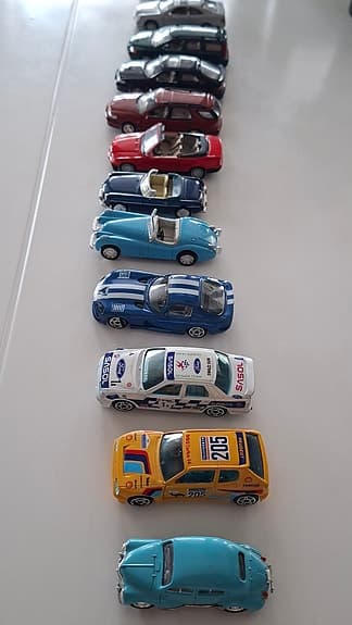 Modellbilar samling blandade bilmärken