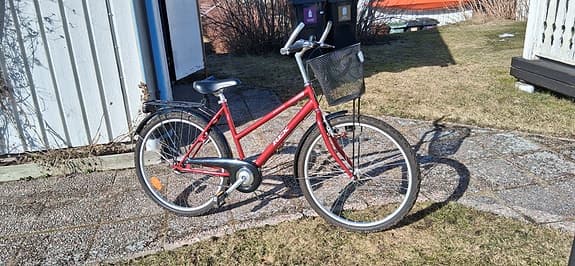REX  stadscykel unisex 26" 48 cm röd