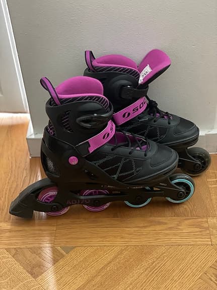 SOC rullskridskor/inlines, justerbar stl. 35-38