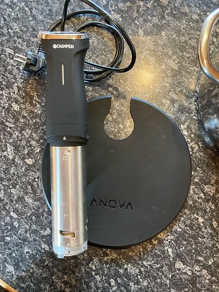 Champion sous vide-cirkulator svart rostfritt stål