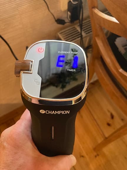 Champion sous vide-cirkulator svart rostfritt stål