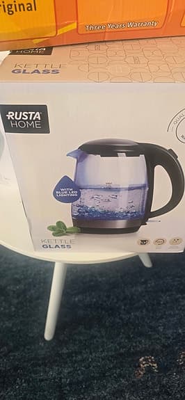 Rusta vattenkokare glas