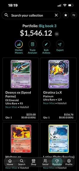 Pokémon samling spelkort i pärm