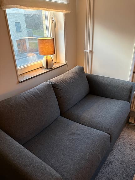 IKEA VIMLE 2-sits soffa grå tyg