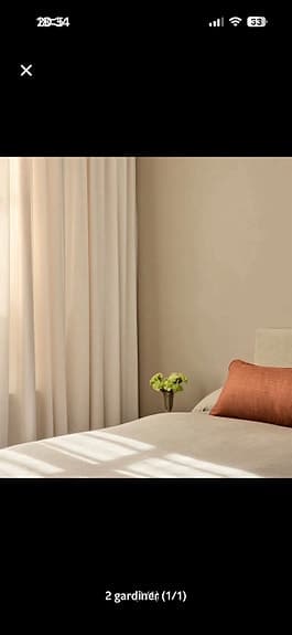 Gotain gardin ljusbeige