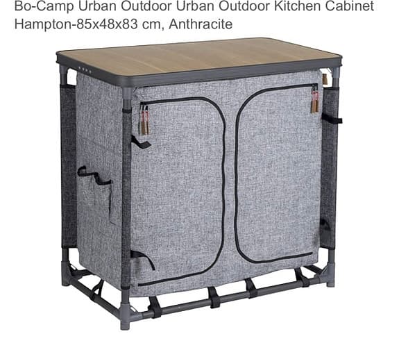 Bo-Camp Urban Outdoor Hampton uteköksskåp 85x48x83 cm antracit