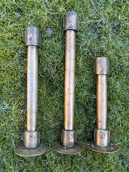 Koppar ljusstakar ljusstake av kopparrör Retro Vintage Nostalgi