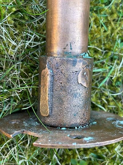 Koppar ljusstakar ljusstake av kopparrör Retro Vintage Nostalgi