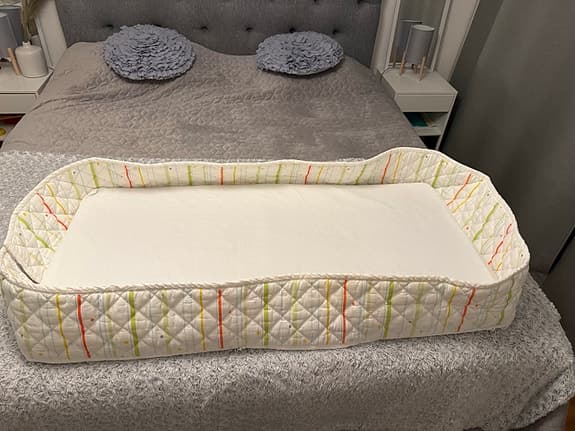 Madrass och spjälskydd 60x120 cm