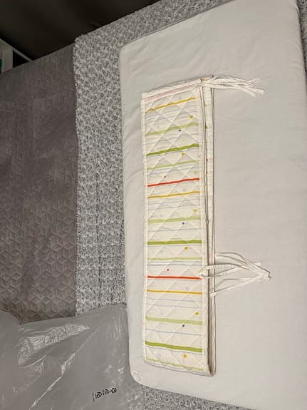 Madrass och spjälskydd 60x120 cm