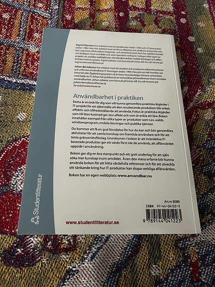 Studentlitteratur Användbarhet i praktiken lärobok informationsteknik
