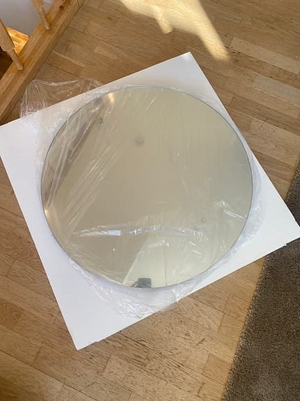 Helt ny rund spegel med belysning