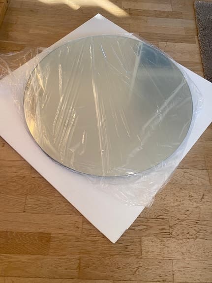 Helt ny rund spegel med belysning