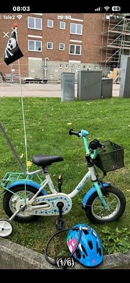 12” tum barn cykel .