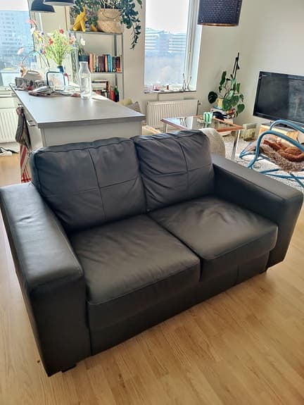 IKEA Lädersoffa Skogaby