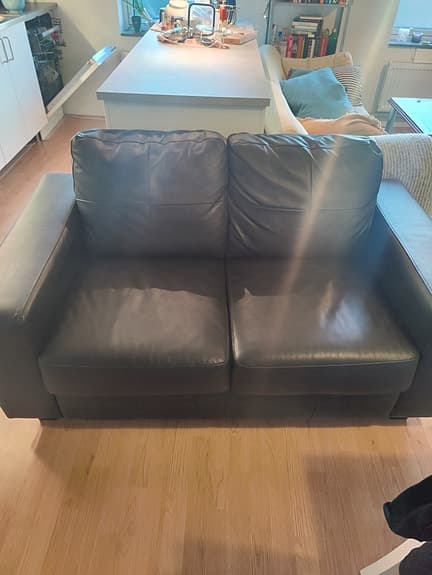 IKEA Lädersoffa Skogaby