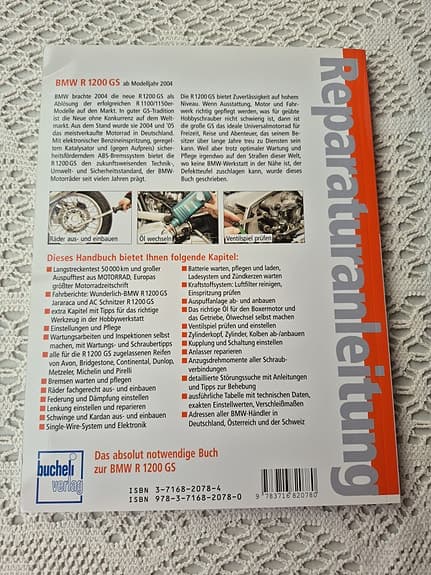 BMW R 1200 GS Verkstadshandbok Modellår 2004–2010 Tyska