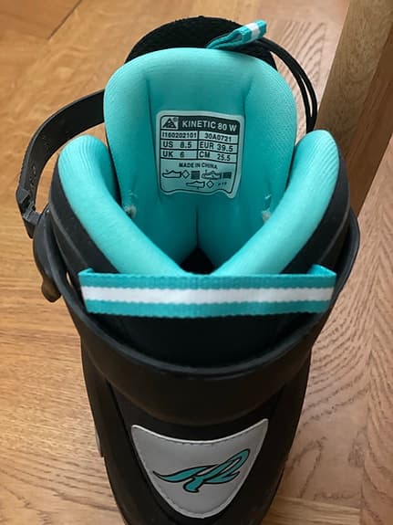 Rullskridskor/inlines K2 kinetic 80 strl. 39,5 oanvända