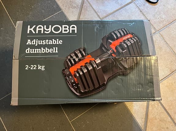 Justerbar hantel 2-22 kilo  Kayoba - helt ny