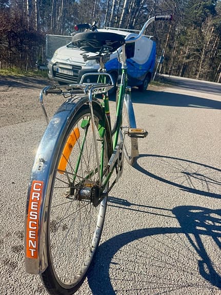 Crescent stadscykel 28" unisex M grön