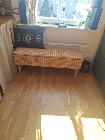 Sittbänk rotting med förvaring (nyskick)