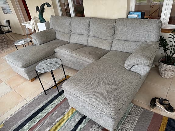 Grå divansoffa säljes