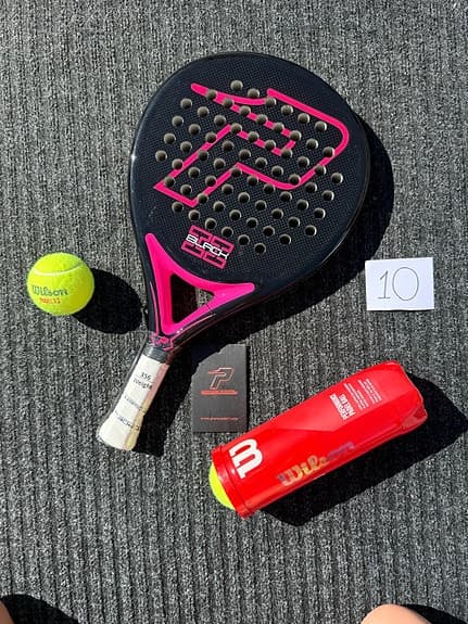 Power Padel Black 3.0 padelracket svart/rosa