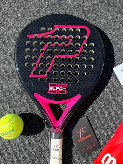 Power Padel Black 3.0 padelracket svart/rosa