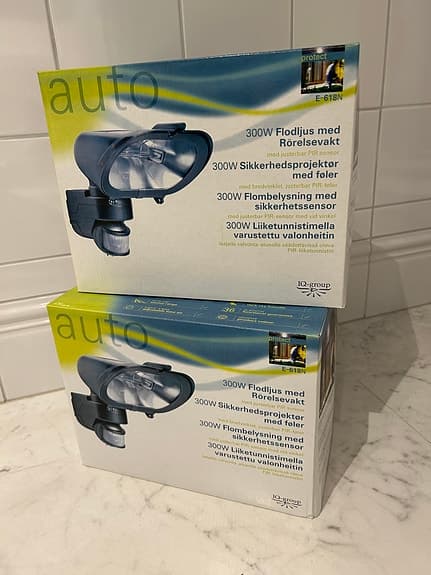 Utomhusbelysning med rörelsevakt