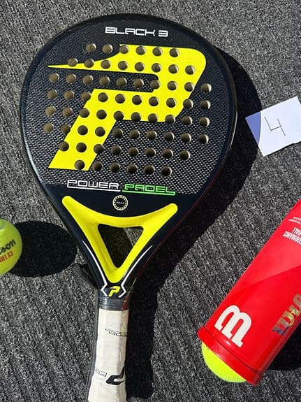 Power Padel padelracket svart/gul