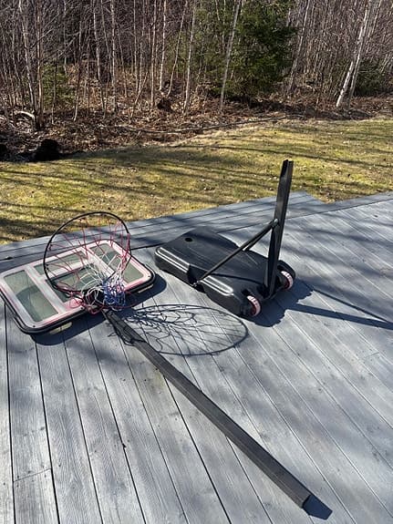 Basketställning portabel med hjul